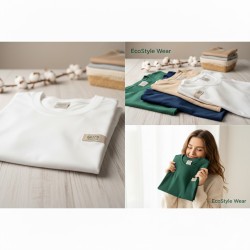 Basic Crew Neck Shirt (Unisex) aus 100 % Bio-Baumwolle